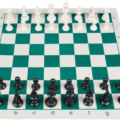 Portable Chess set for use by students learning the game